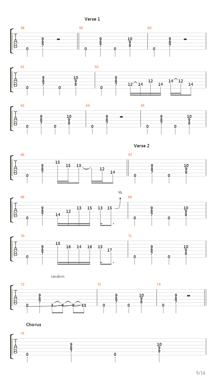 A Song For The Dead吉他谱