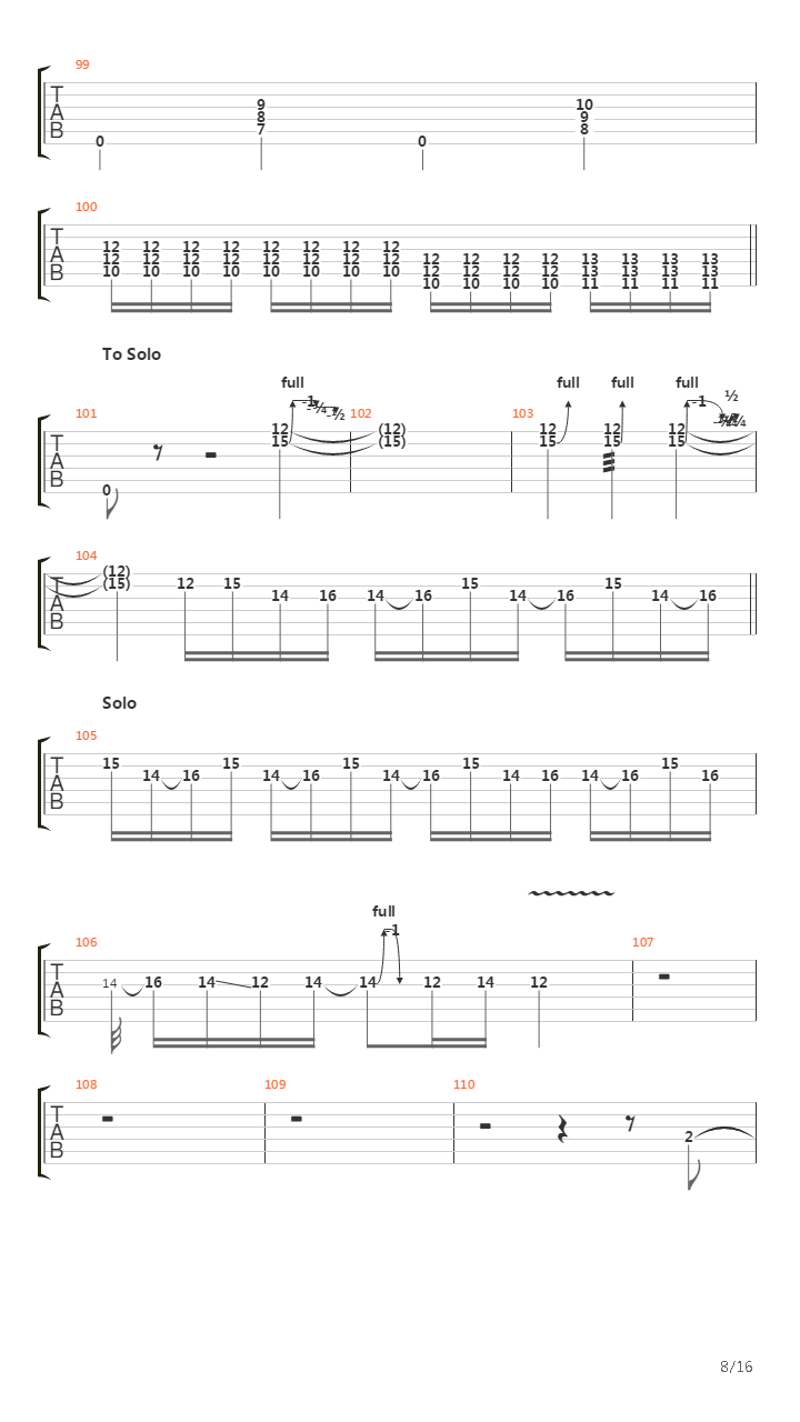 A Song For The Dead吉他谱