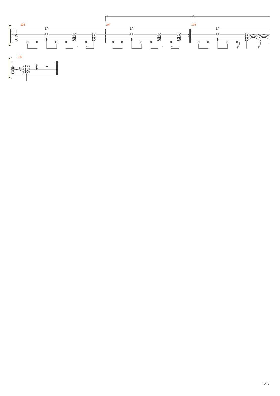 Mexicola吉他谱