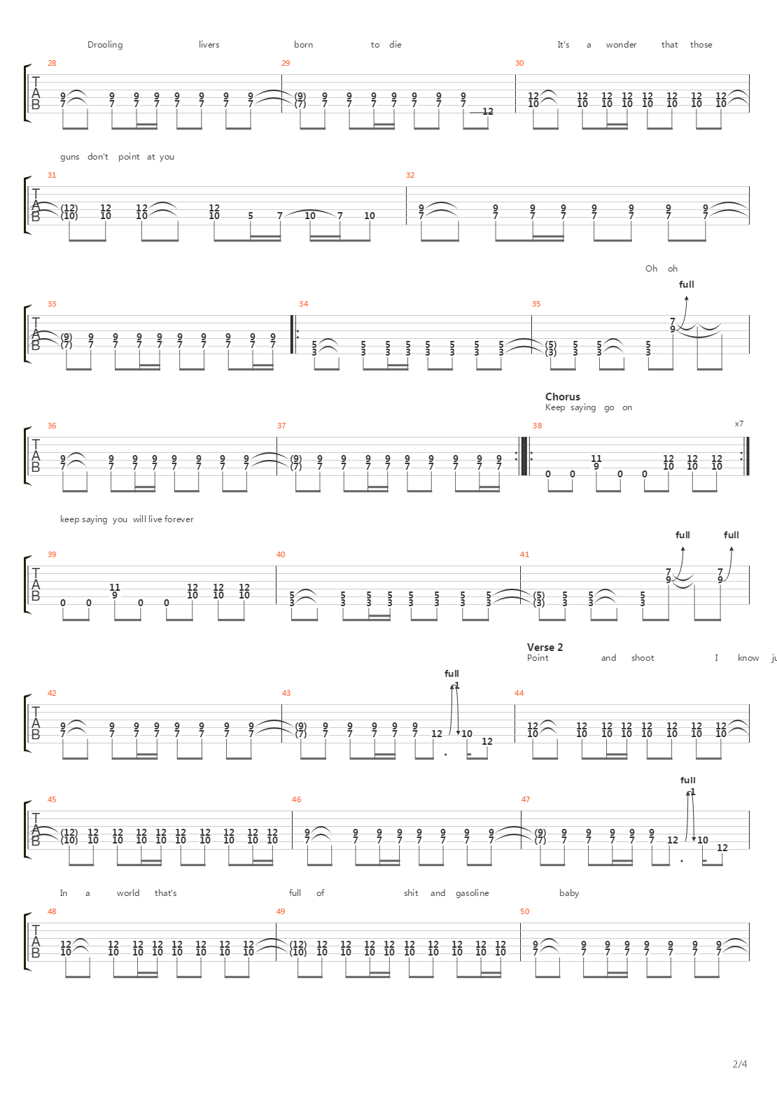 Mexicola吉他谱