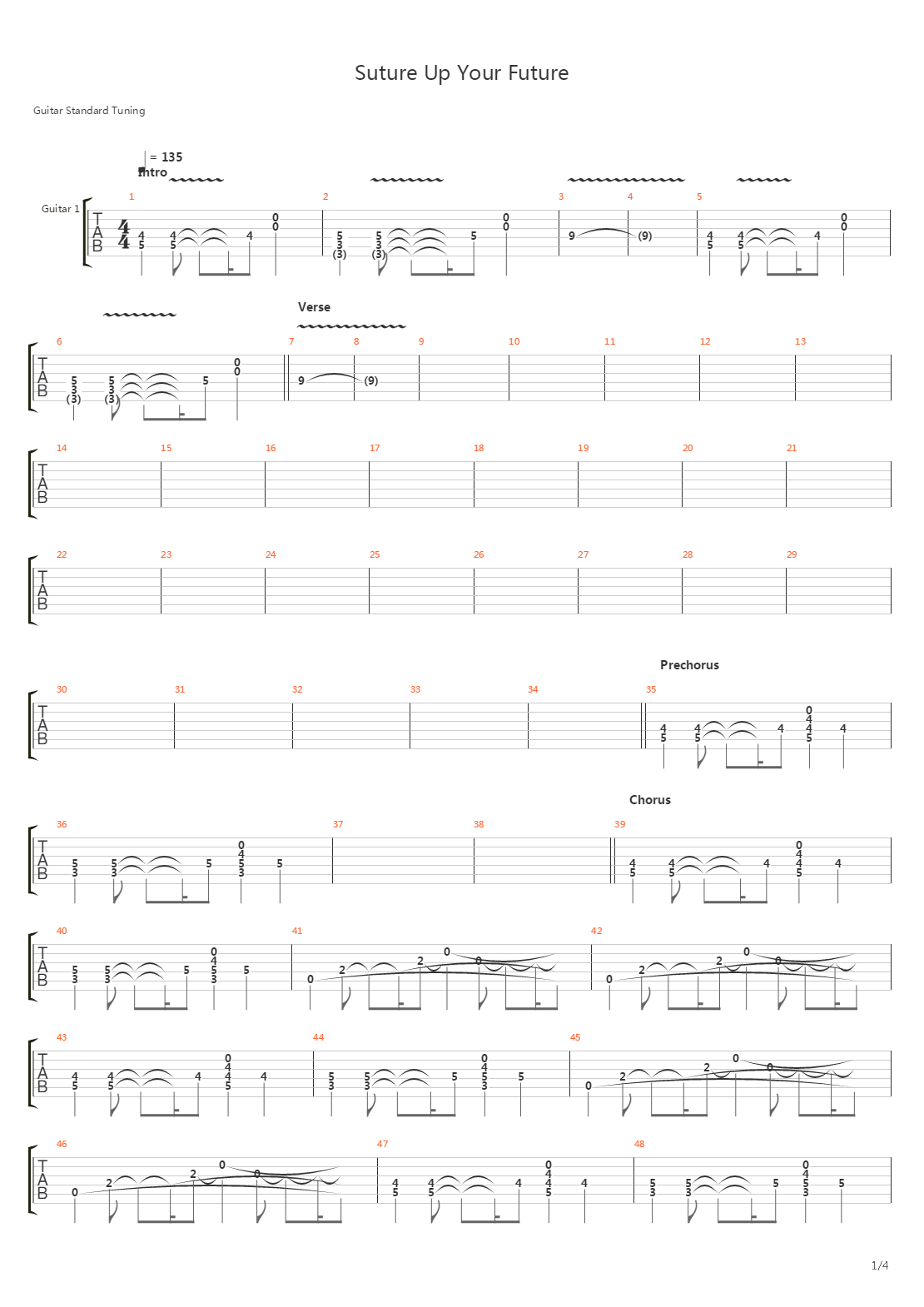 Suture Up Your Future吉他谱