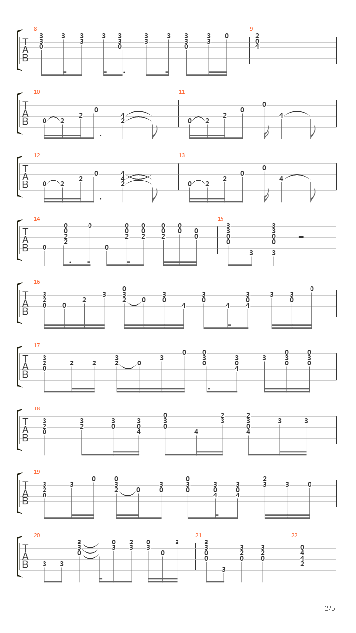 Bridge吉他谱