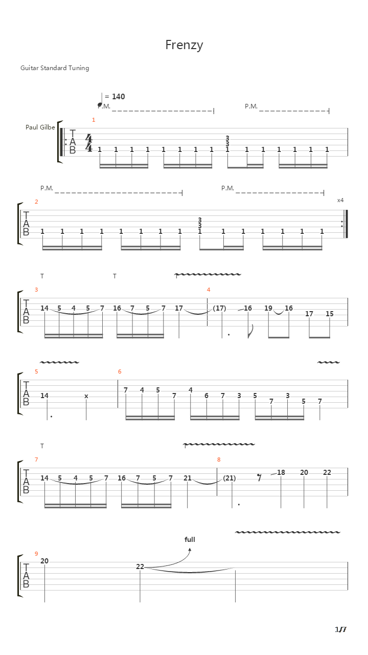 Frenzy吉他谱