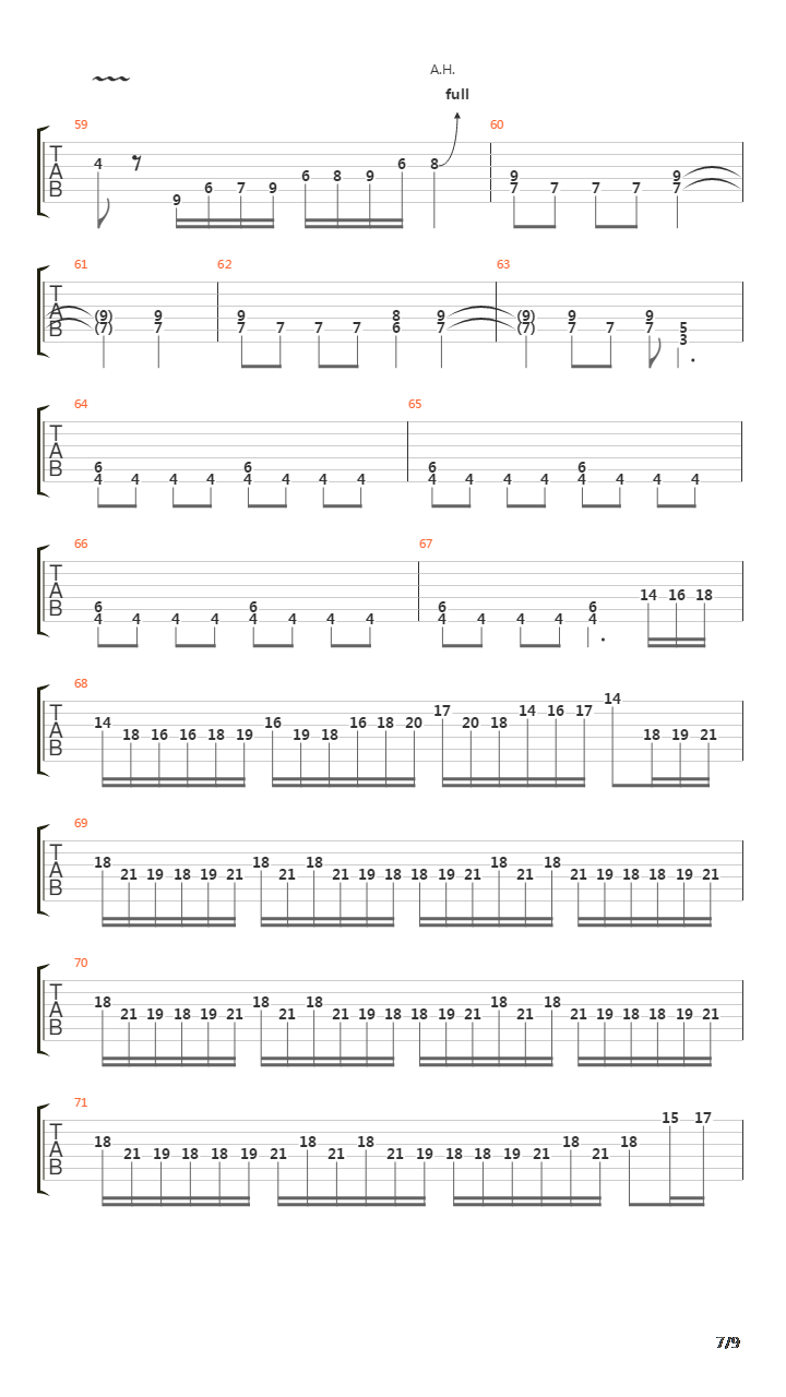 Scarified吉他谱