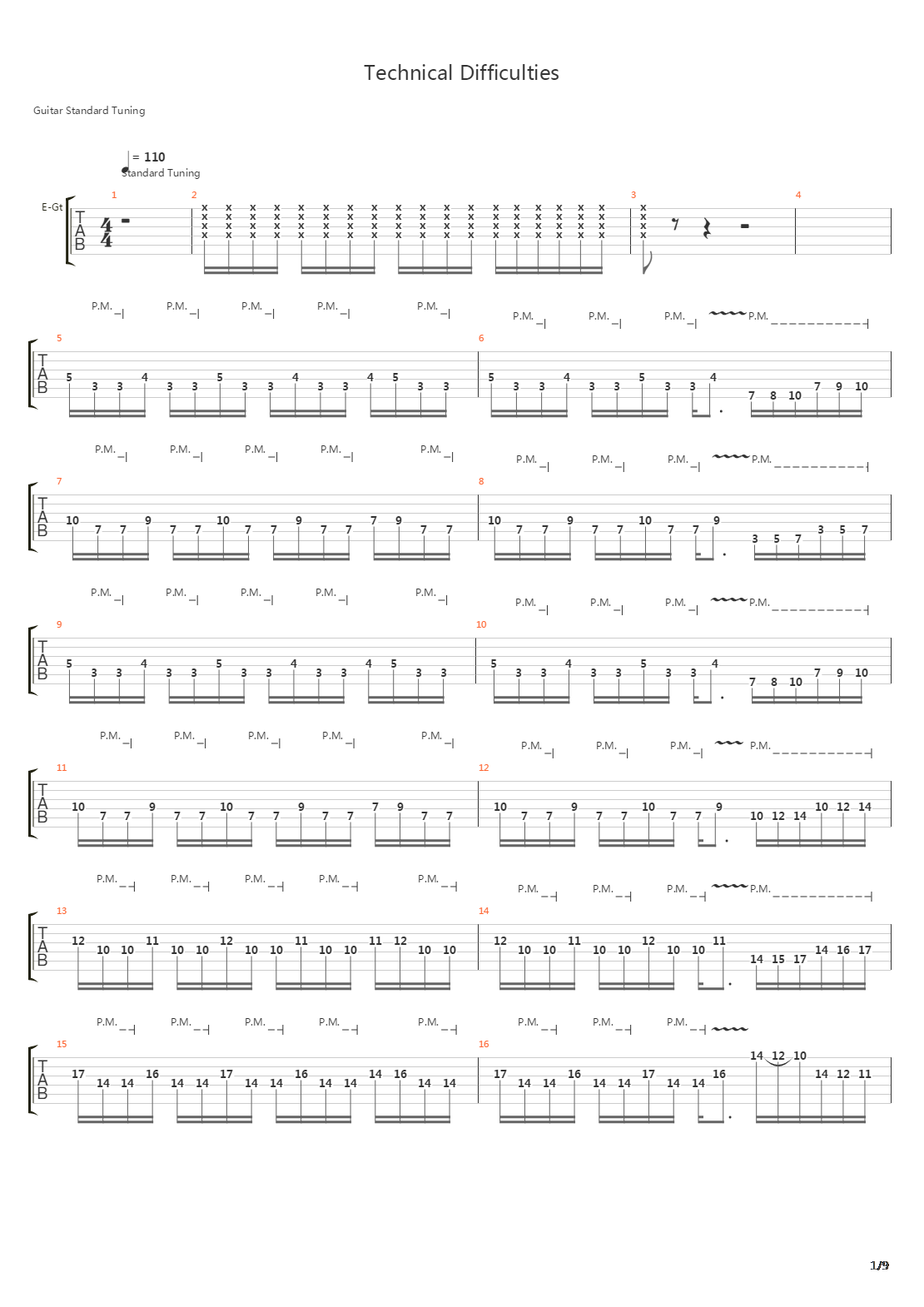 Technical Difficulties吉他谱