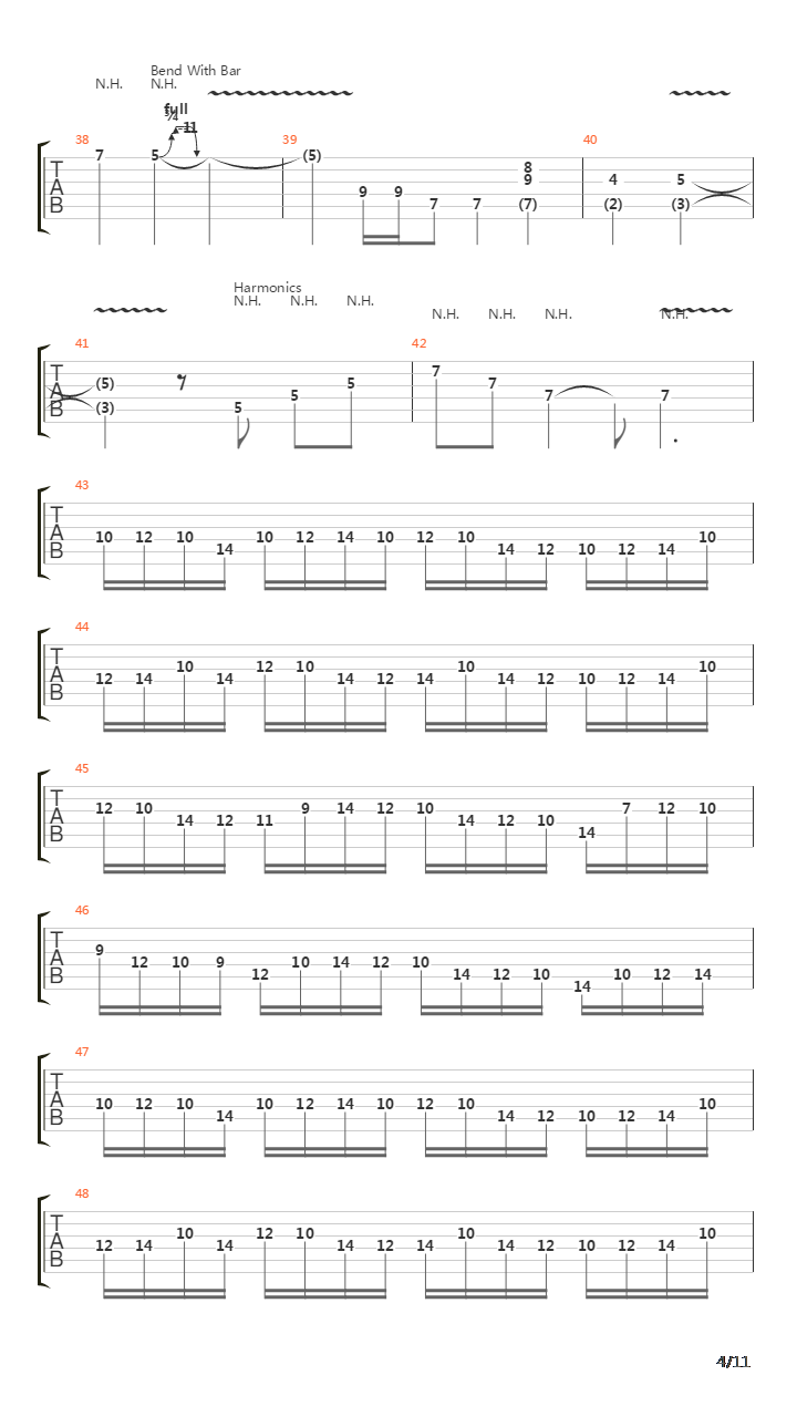 Yro吉他谱