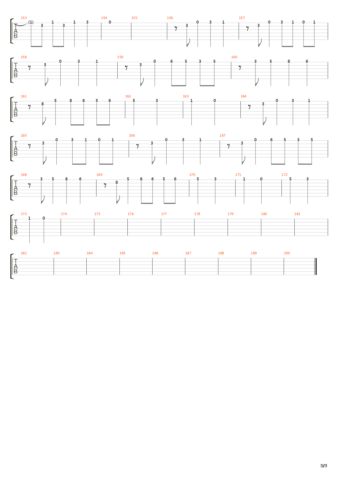 Empty Hollow吉他谱