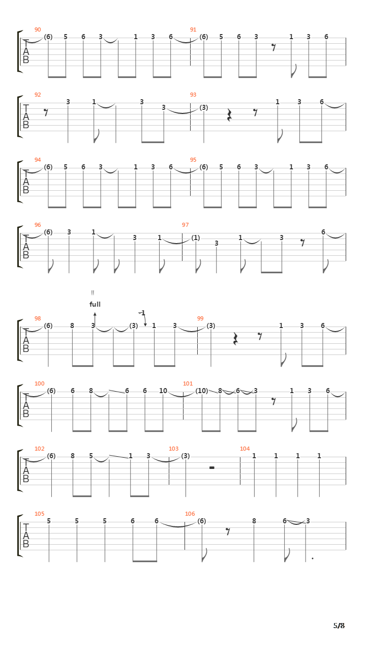 Long  Rock N Roll吉他谱