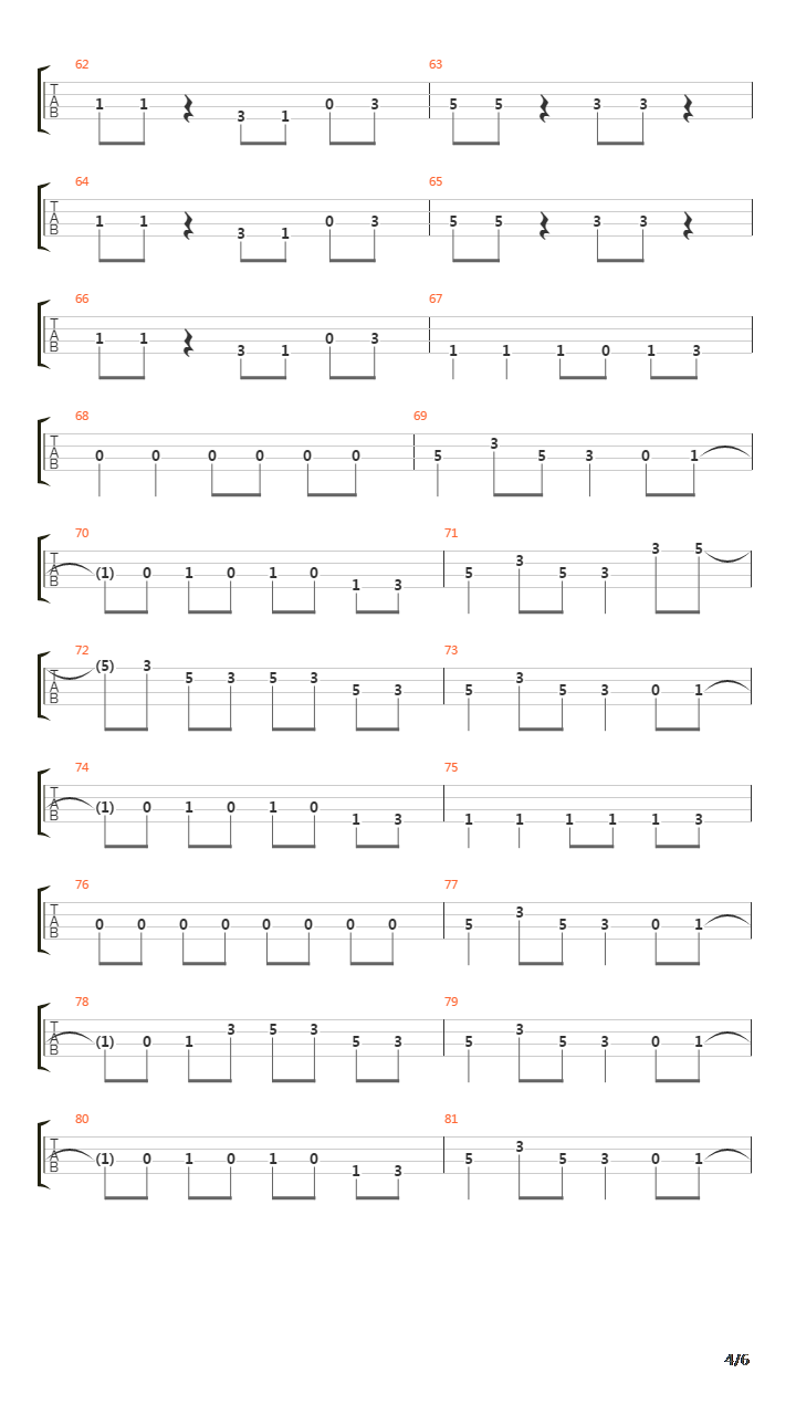 1998吉他谱