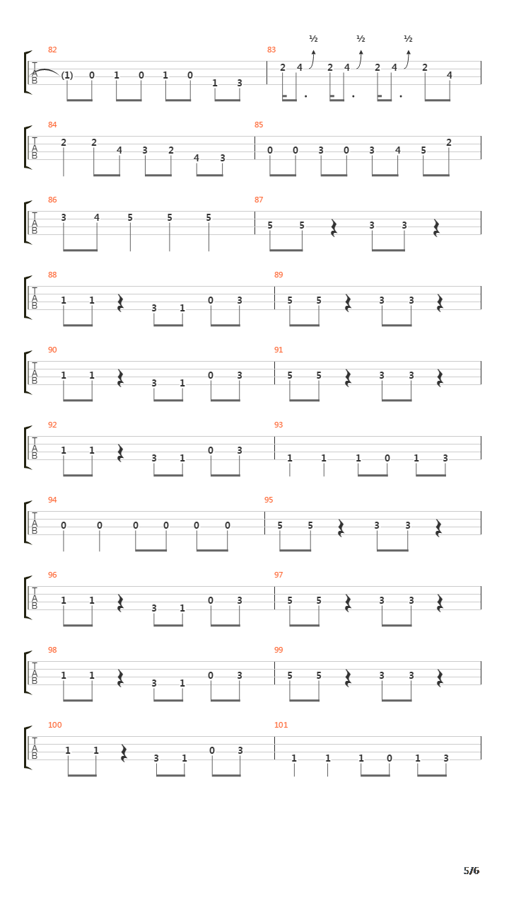 1998吉他谱