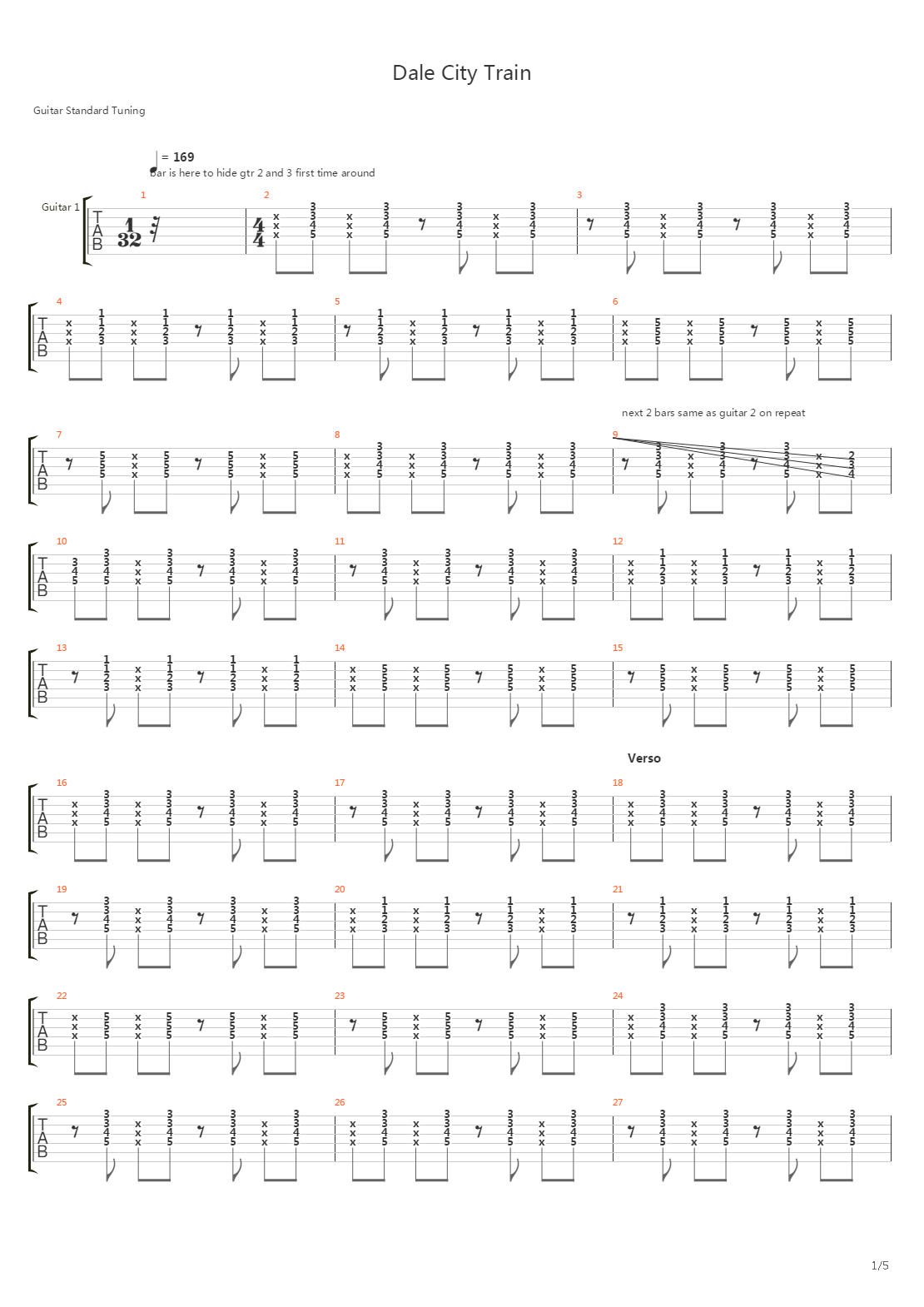 Daly City Train吉他谱