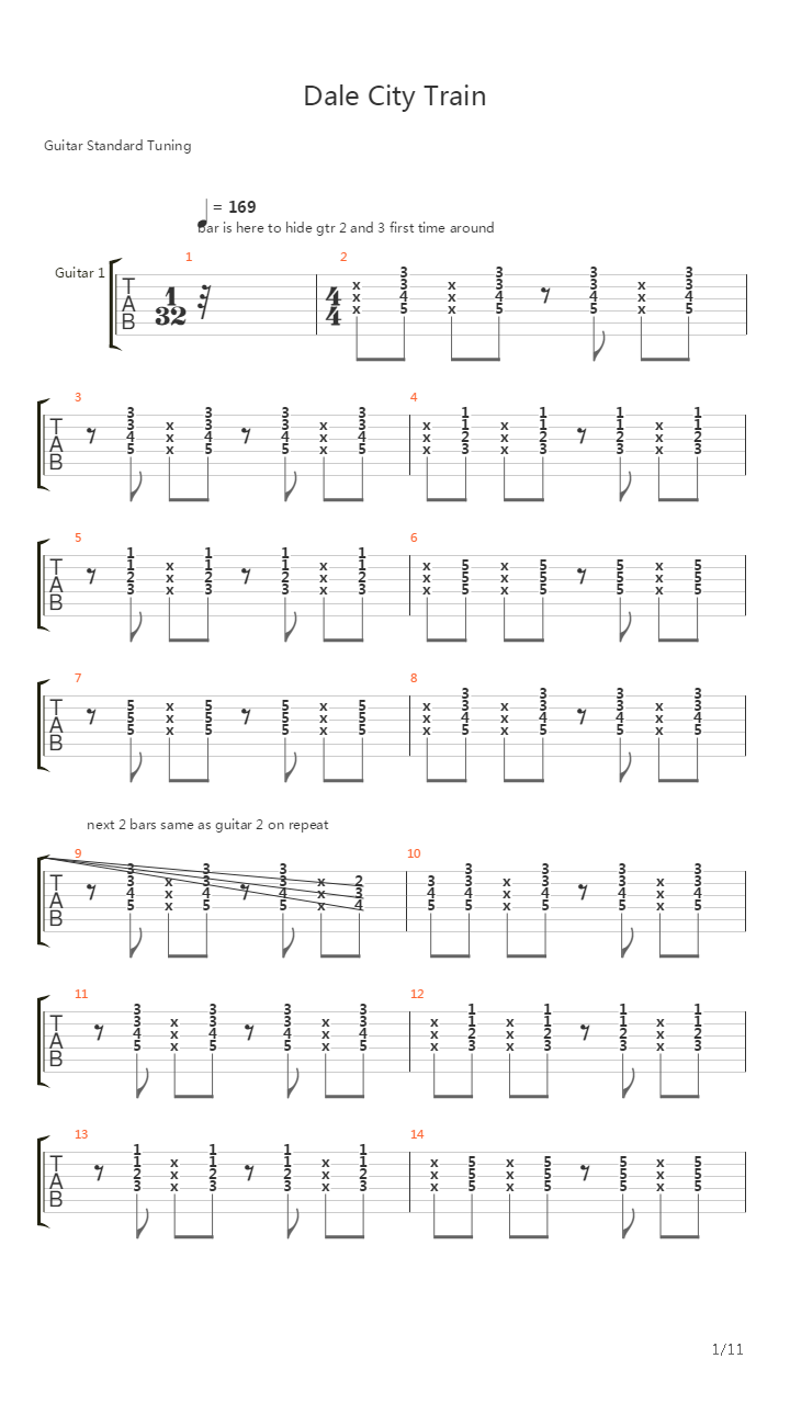 Daly City Train吉他谱