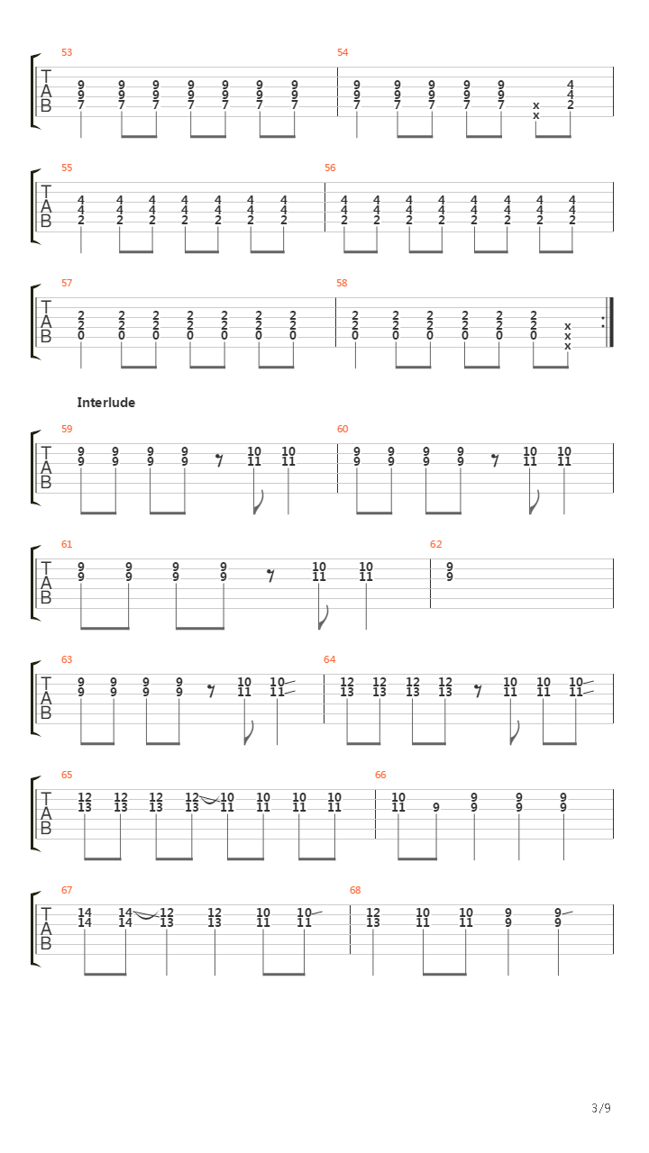 Fall Back Down吉他谱