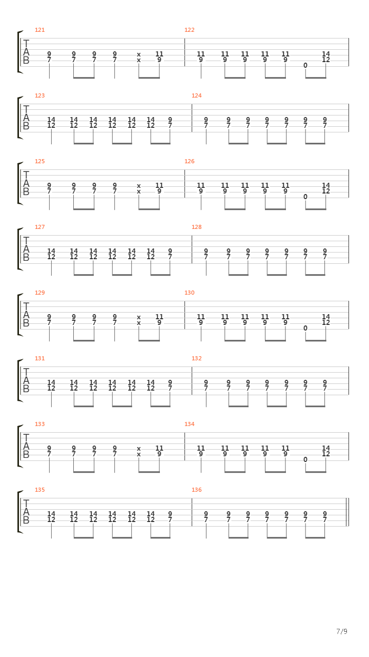 Fall Back Down吉他谱