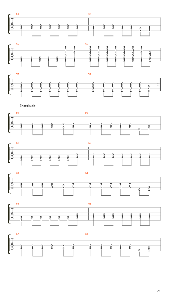 Fall Back Down吉他谱