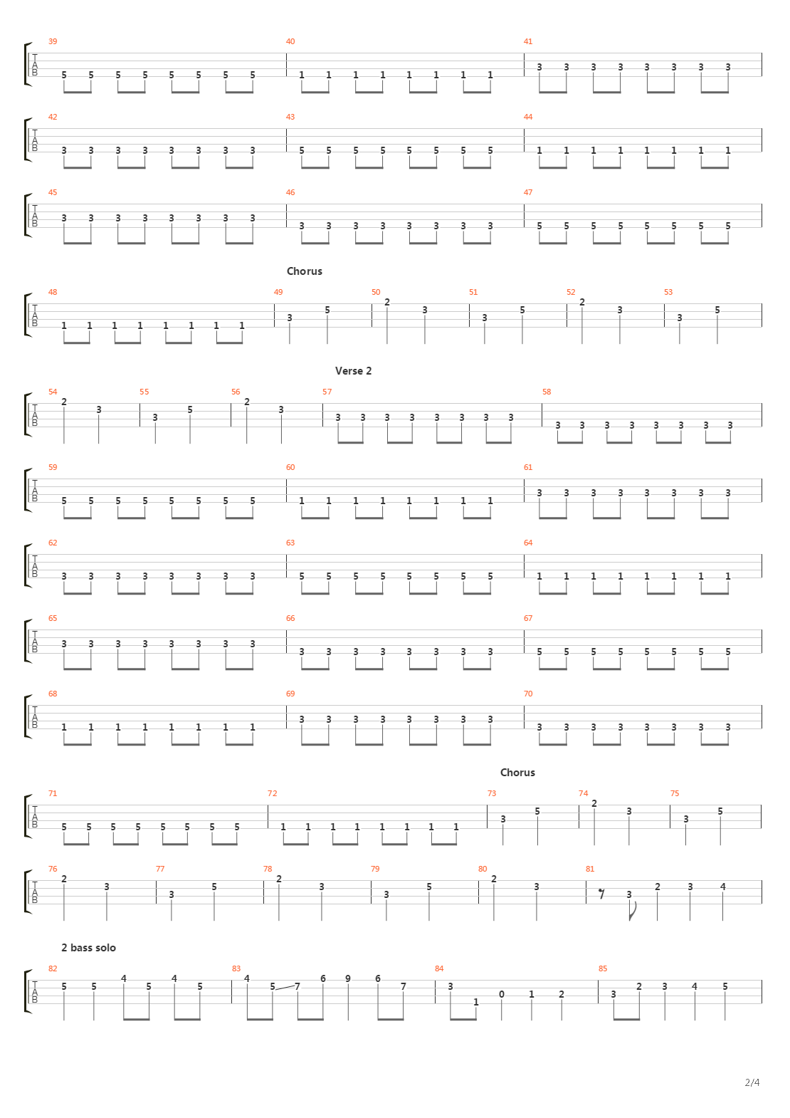 Journey To The End Of The East Bay吉他谱