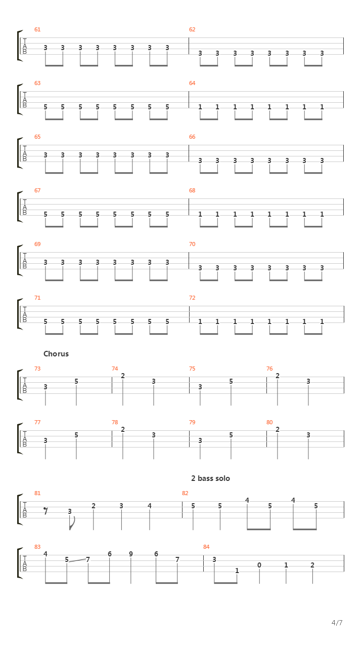 Journey To The End Of The East Bay吉他谱