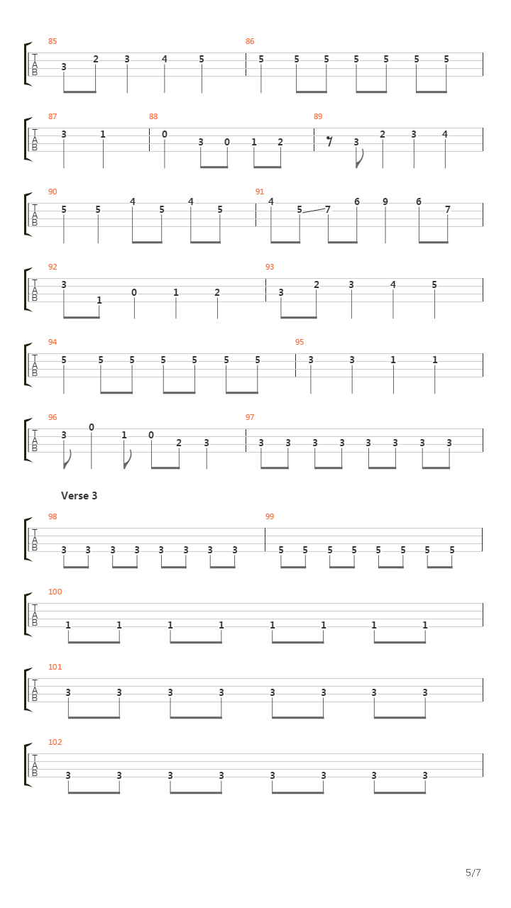 Journey To The End Of The East Bay吉他谱