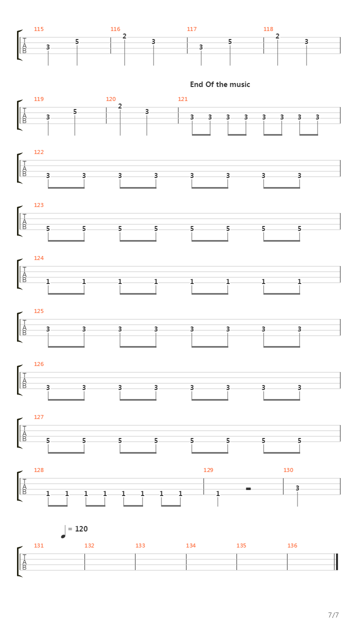 Journey To The End Of The East Bay吉他谱