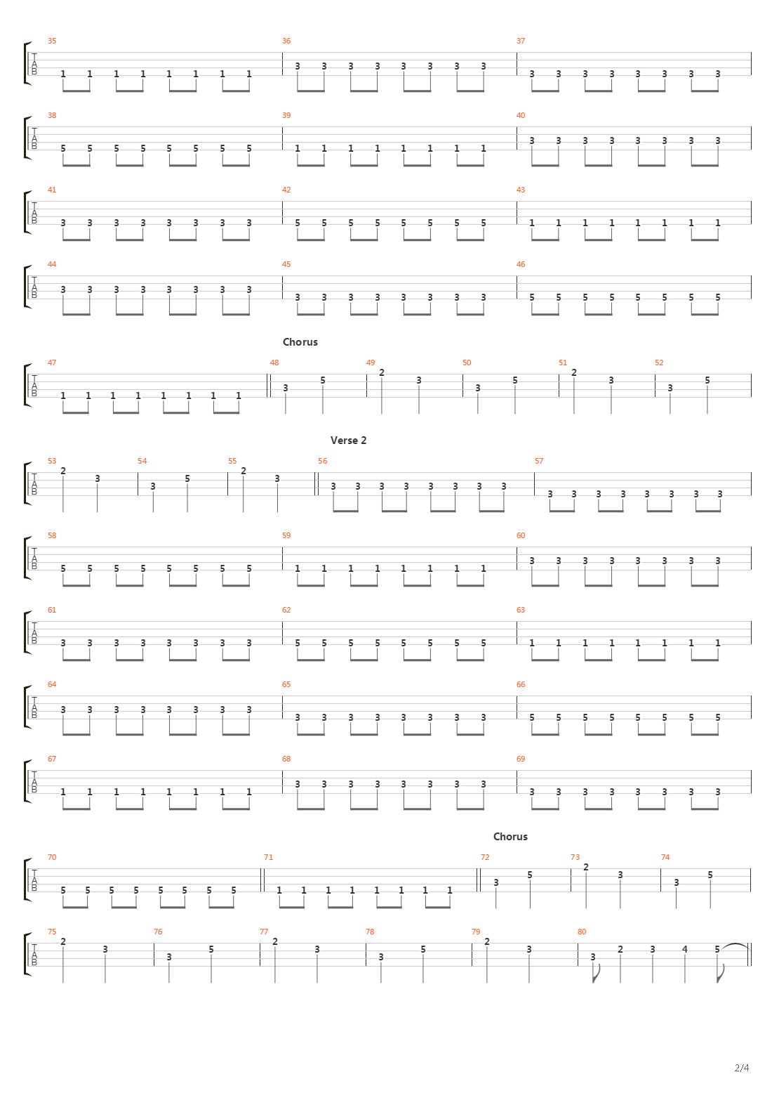 Journey To The End Of The East Bay吉他谱