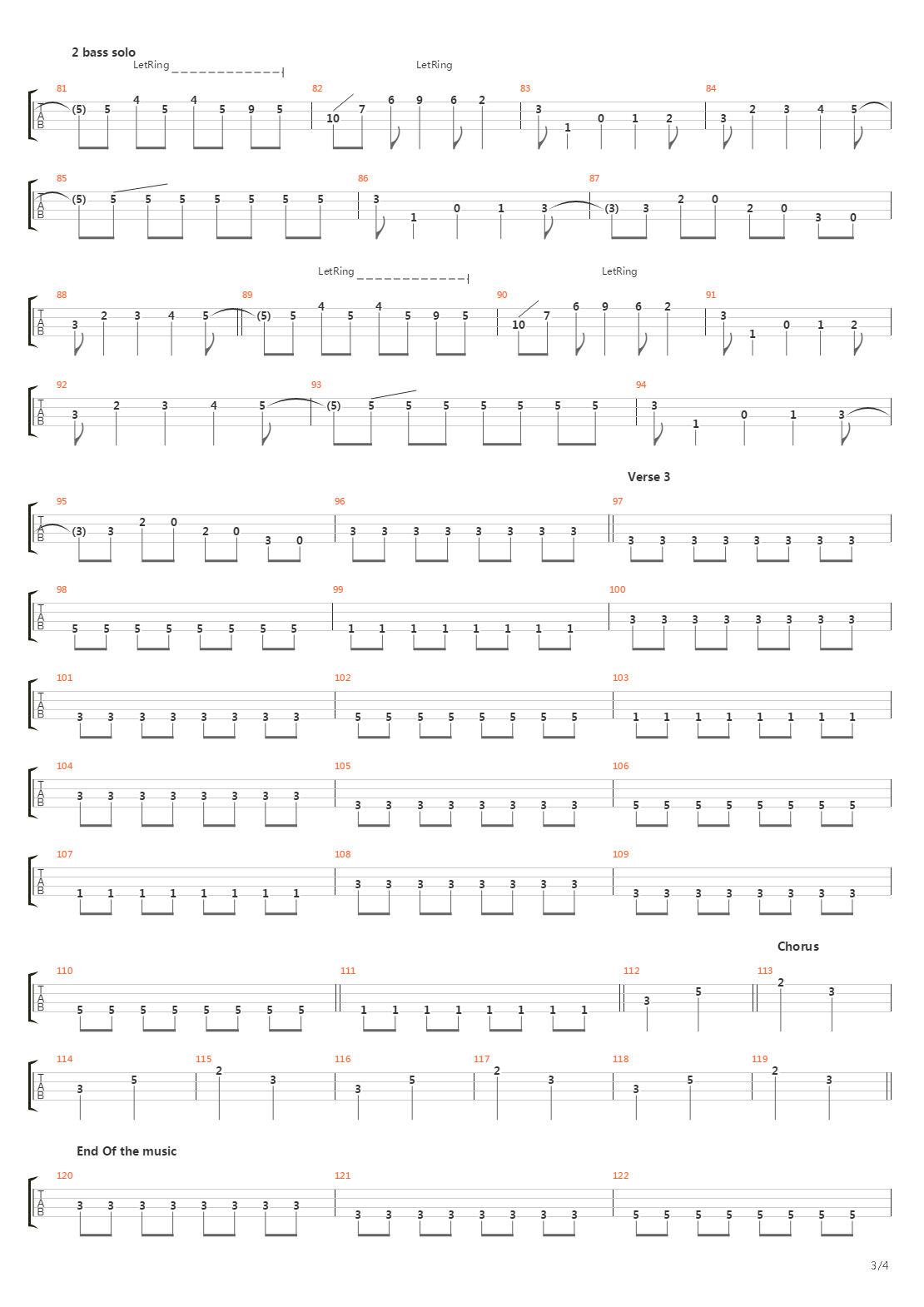 Journey To The End Of The East Bay吉他谱