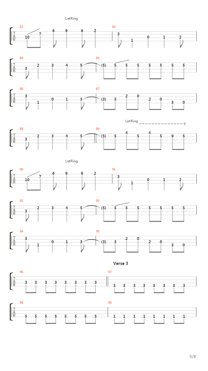 Journey To The End Of The East Bay吉他谱