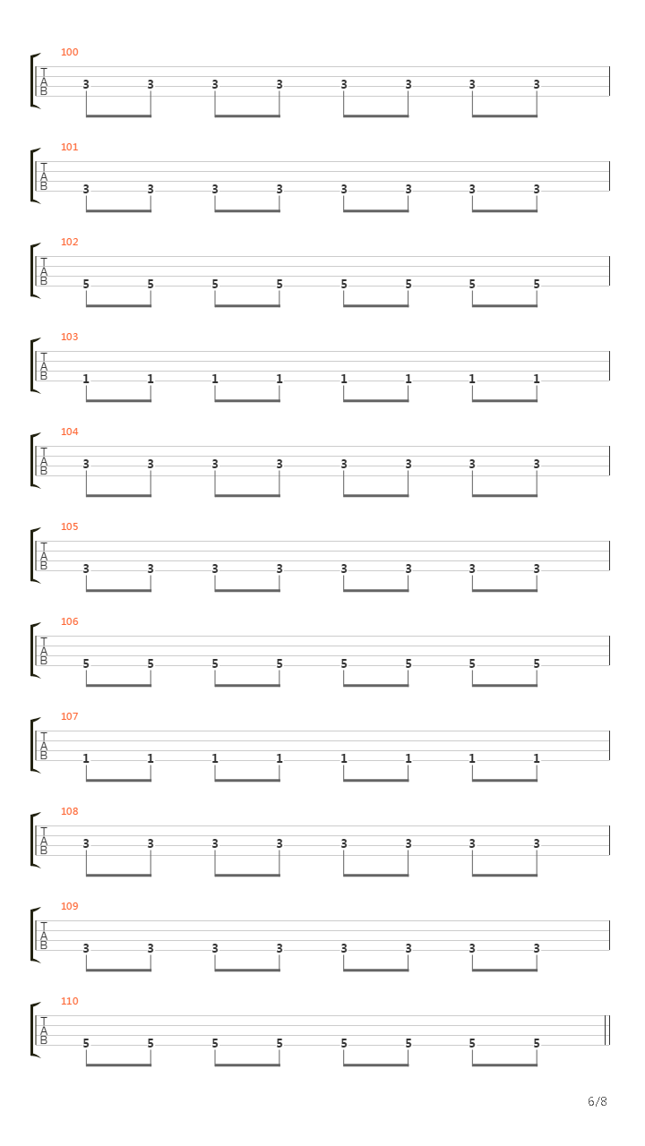 Journey To The End Of The East Bay吉他谱