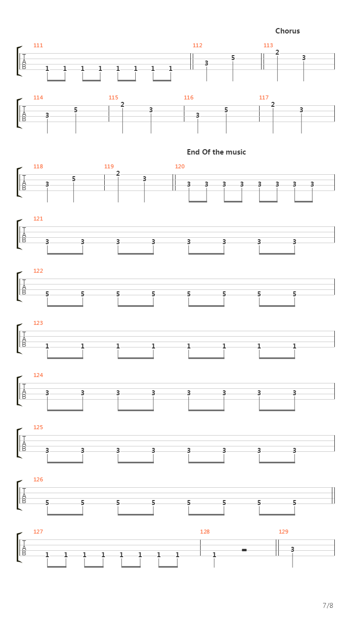 Journey To The End Of The East Bay吉他谱