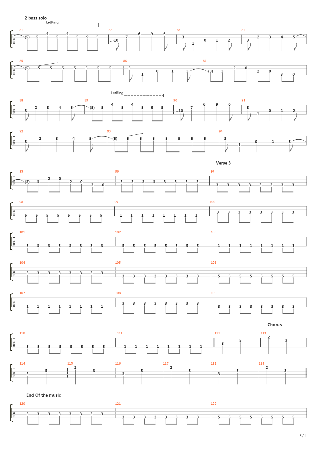 Journey To The End Of The East Bay吉他谱