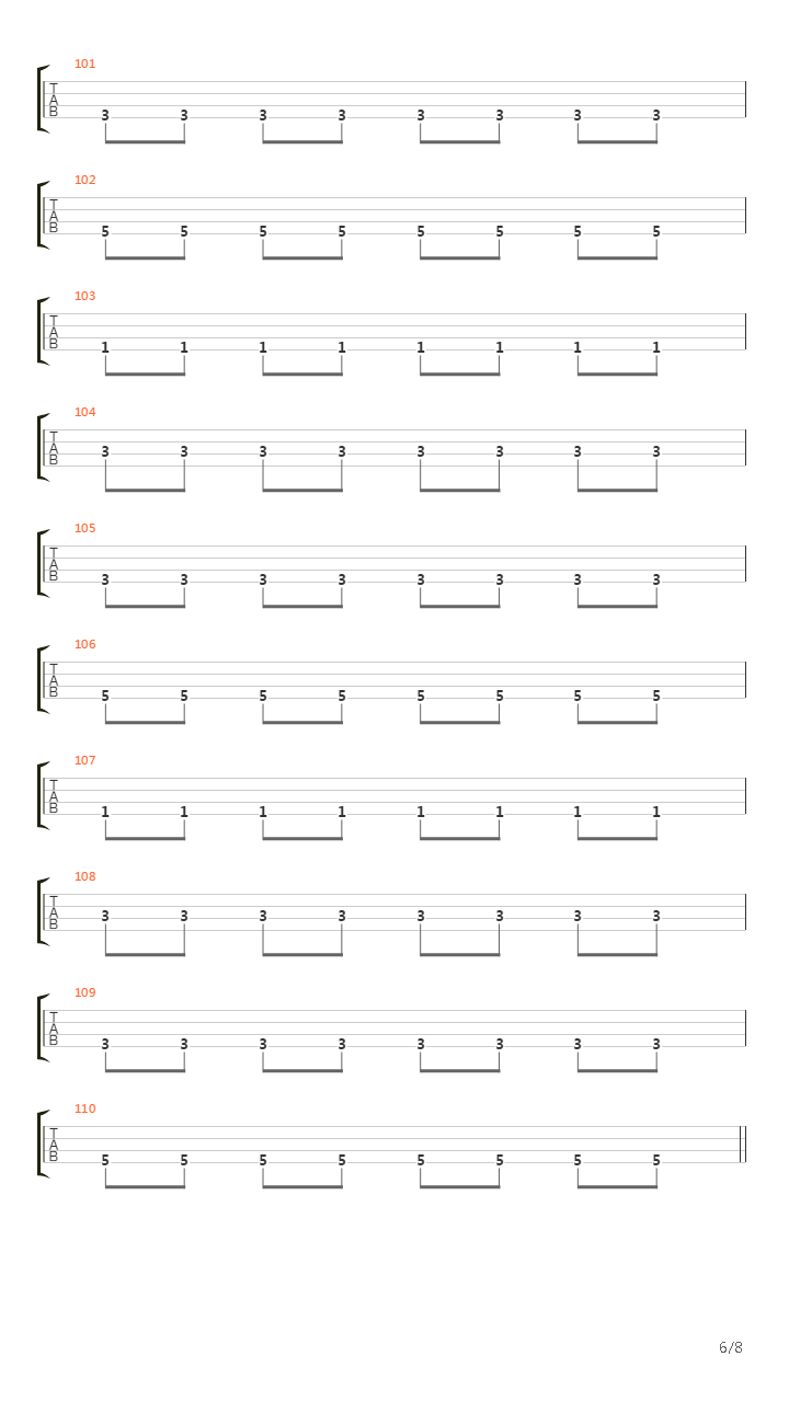 Journey To The End Of The East Bay吉他谱