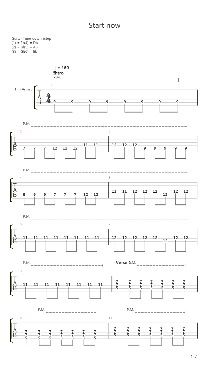 Start Now吉他谱
