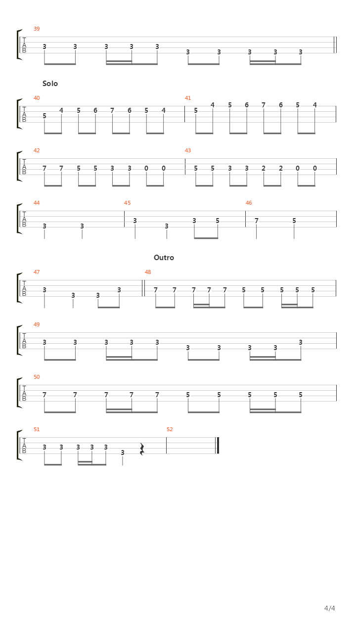 Warsaw吉他谱