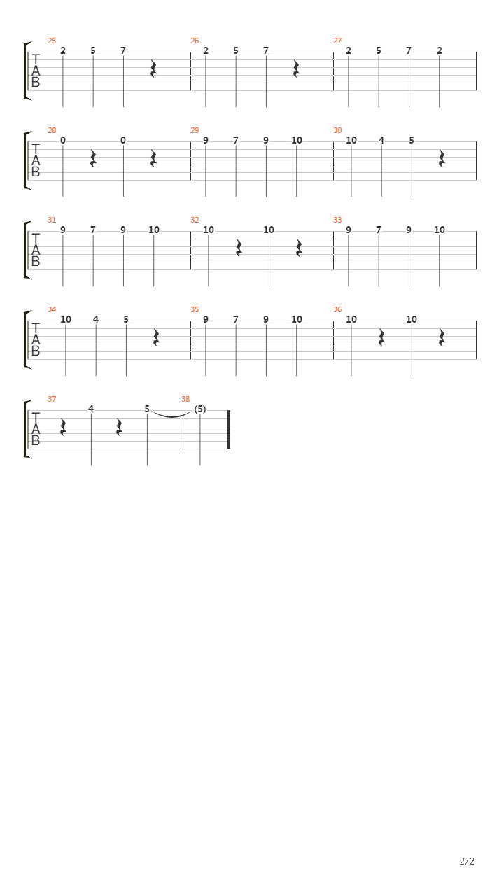 Peep吉他谱