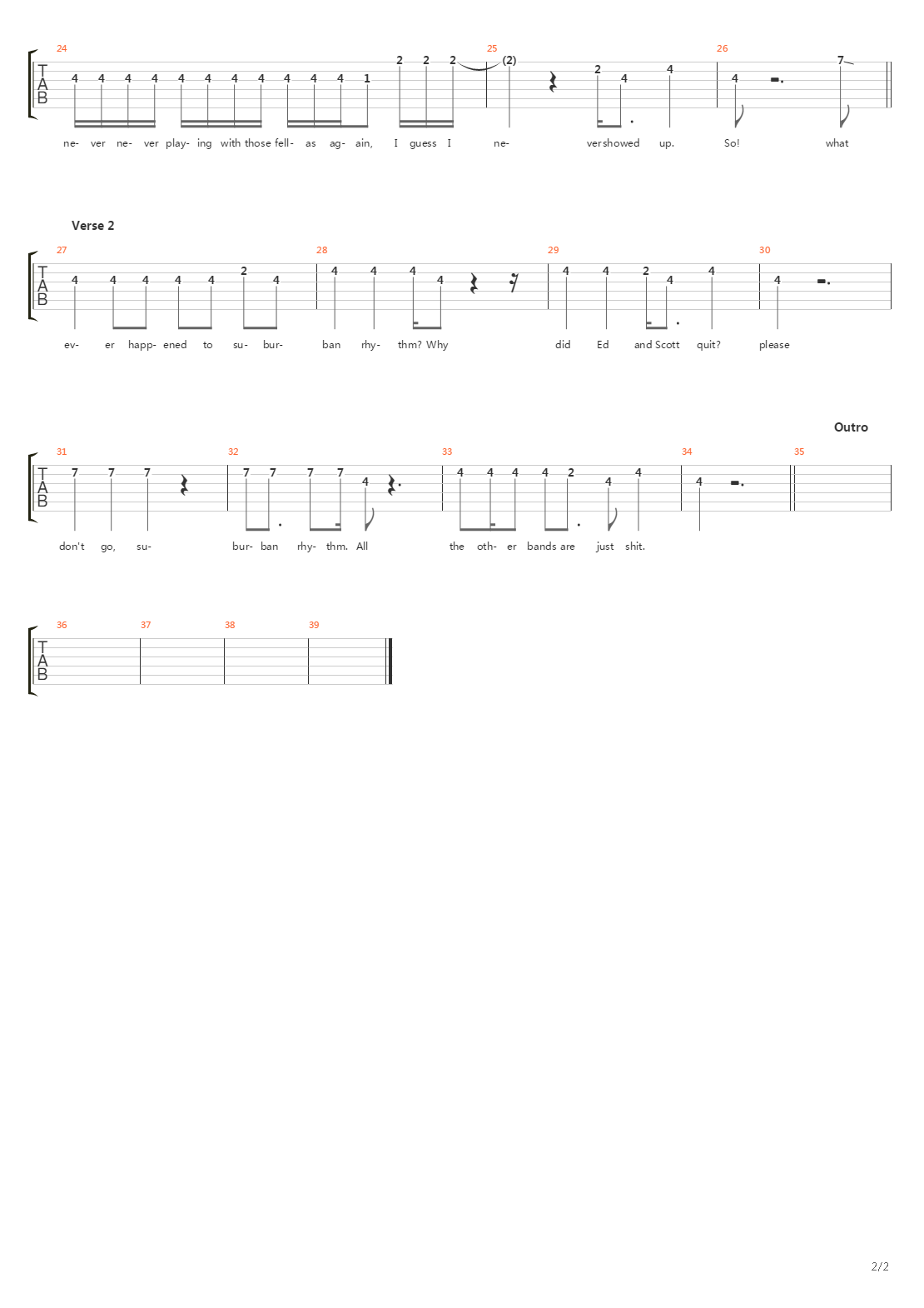 Sr吉他谱