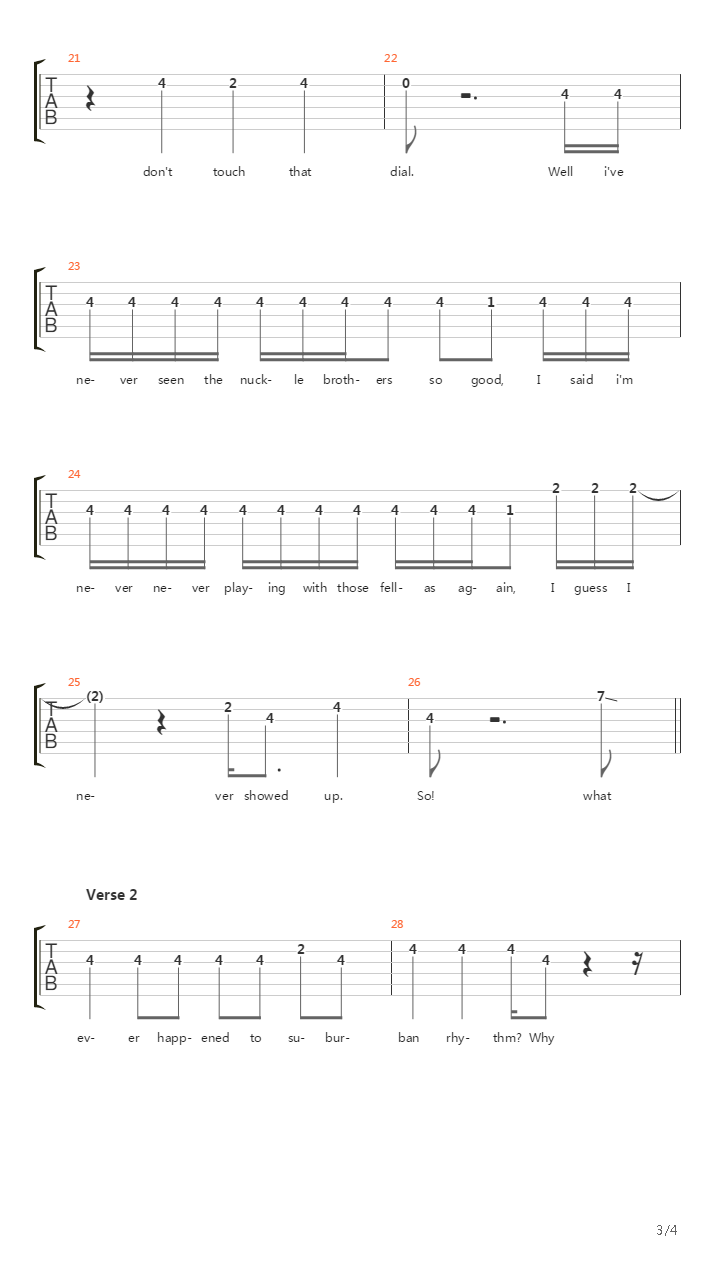 Sr吉他谱