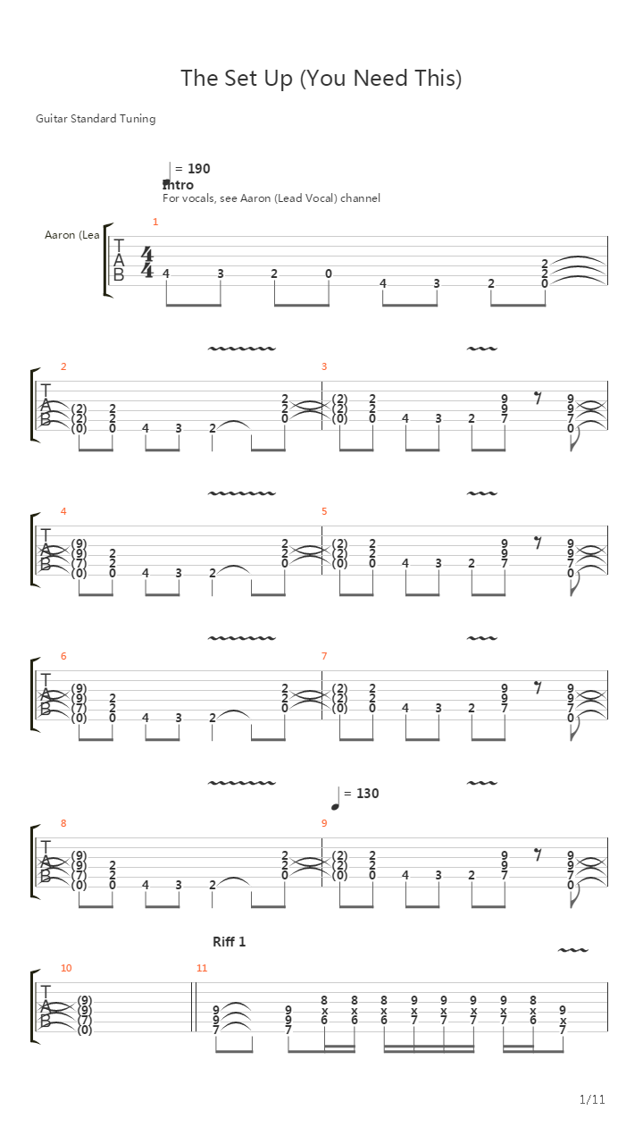 The Set Up You Need This吉他谱