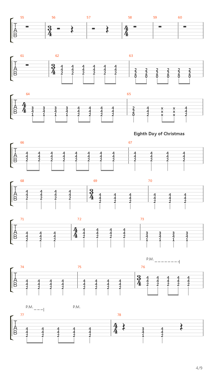 12 Days Of Christmas吉他谱