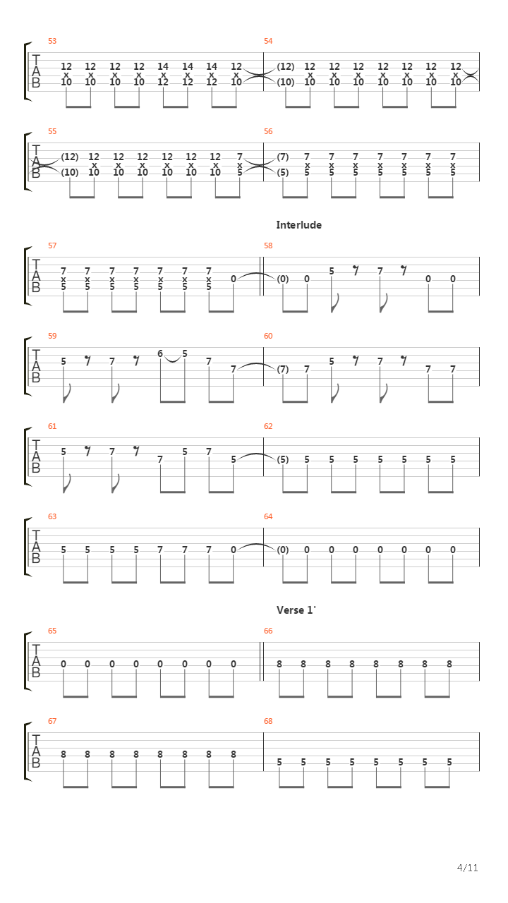 Devastation And Reform吉他谱