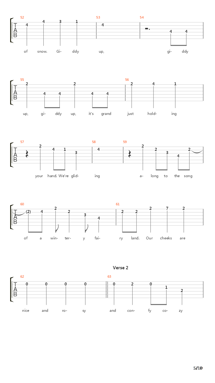 Sleigh Ride吉他谱