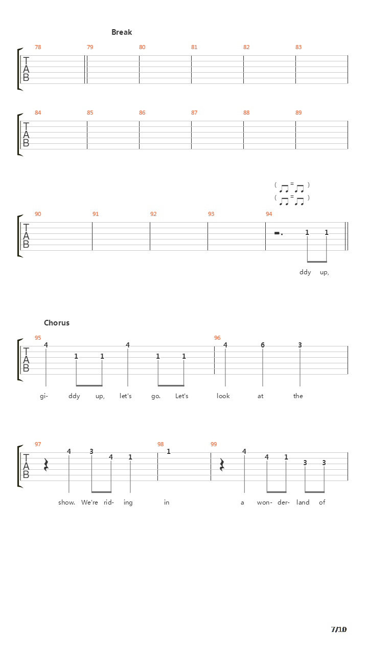 Sleigh Ride吉他谱