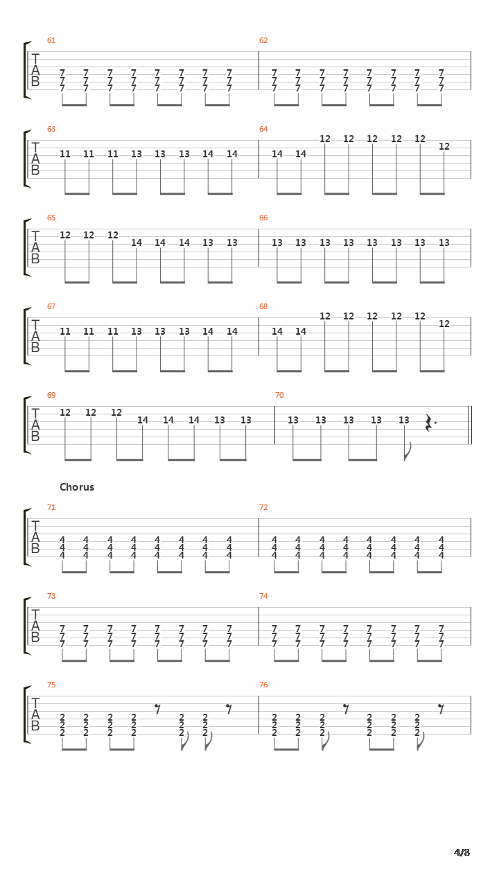 Pages吉他谱