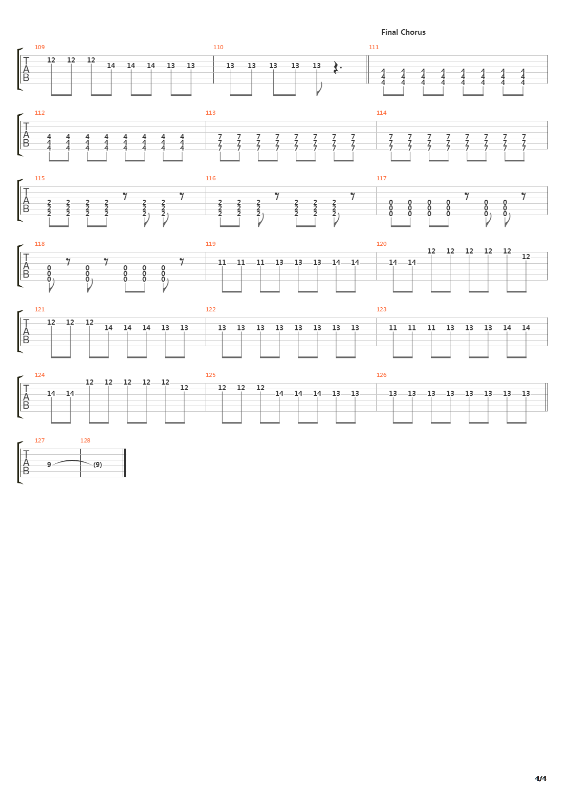 Pages吉他谱