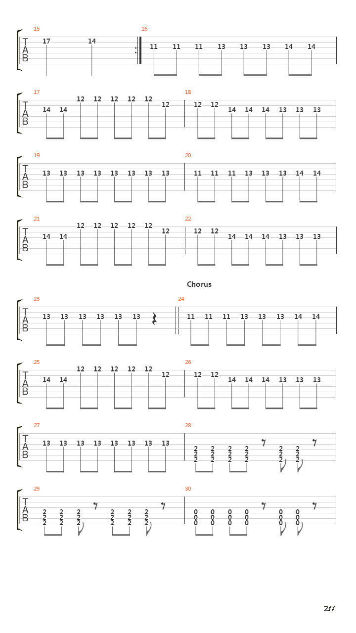 Pages吉他谱