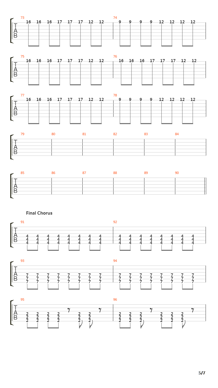 Pages吉他谱