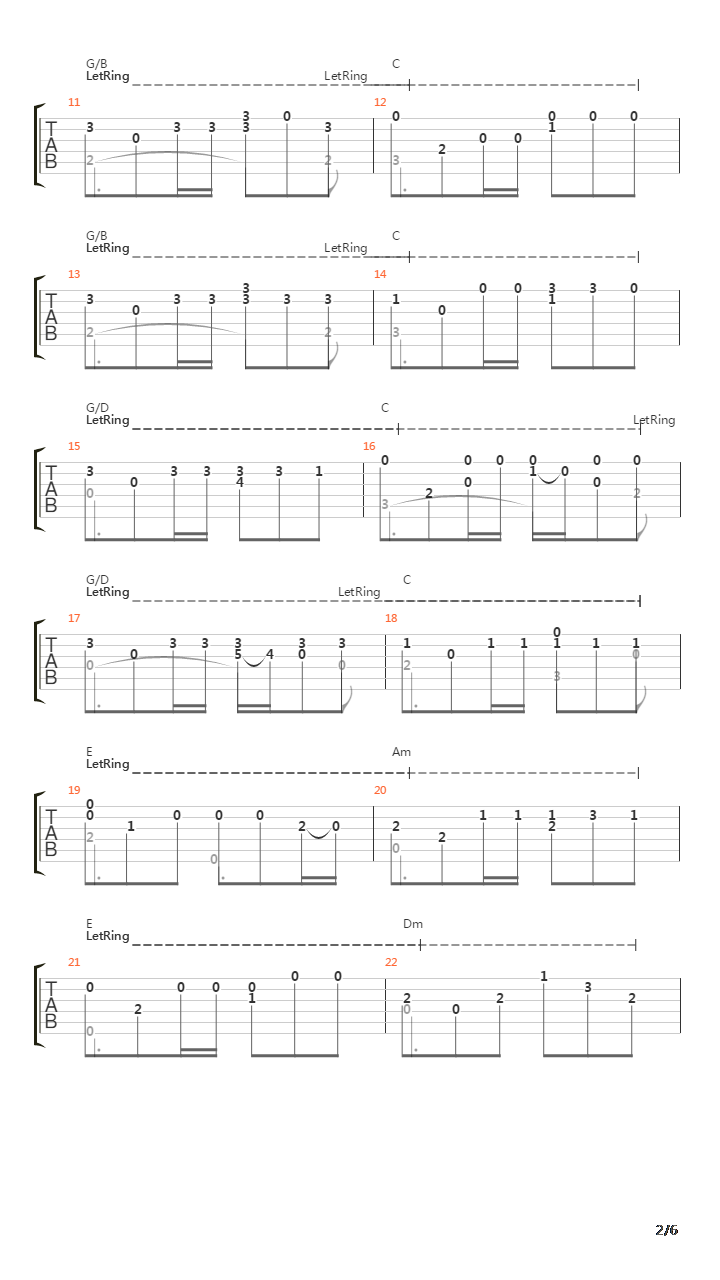 Manu吉他谱