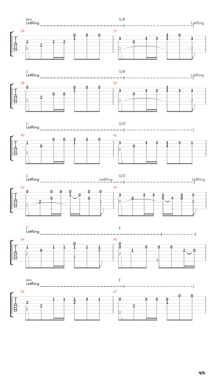 Manu吉他谱