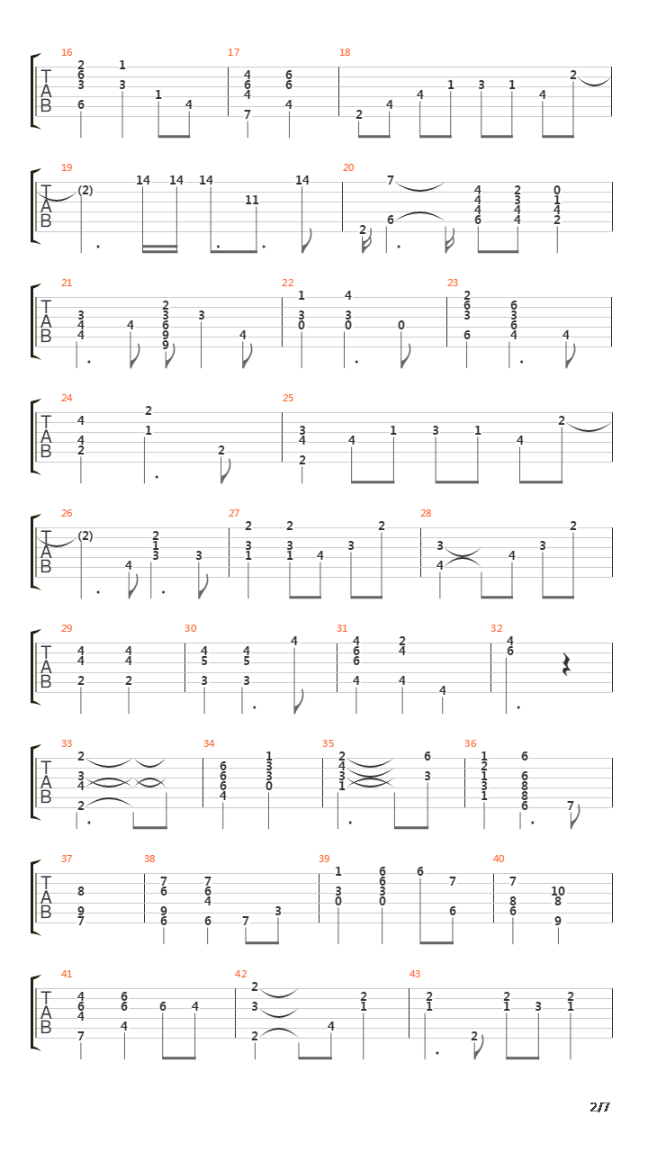 Duerme吉他谱
