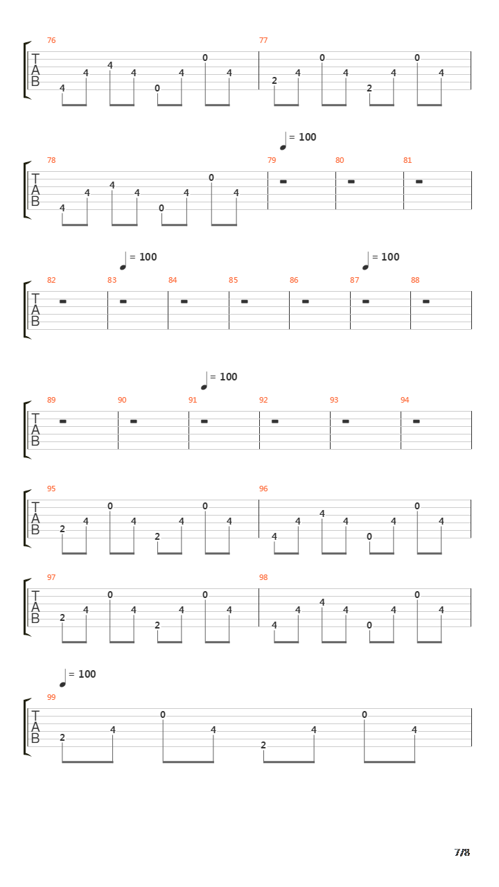 Minutos吉他谱