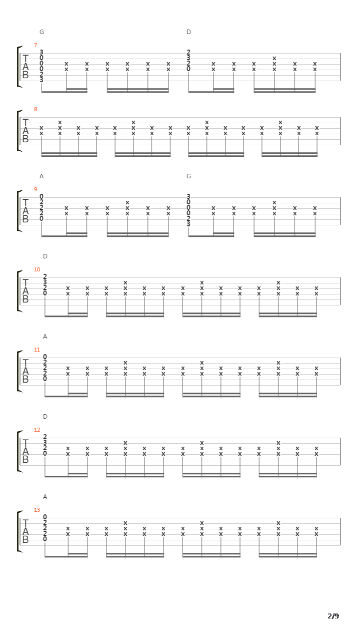 Mujeres吉他谱