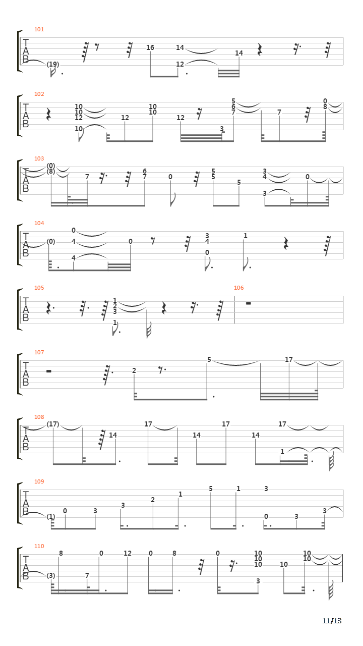 Tarde吉他谱